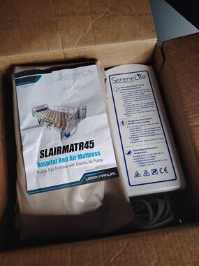 SereneLife Slairmatr45 Bubble Pad Hospital Mattress With Electric Air Pump